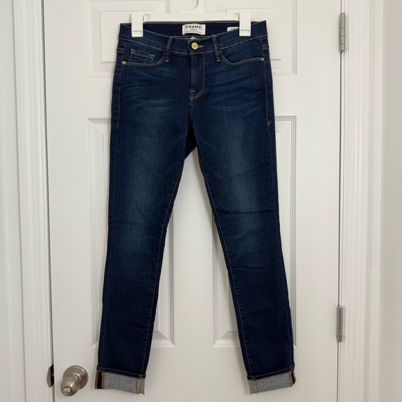 FRAME Le Skinny de Jeanne Jeans Women 29 Columbia Road Mid Rise Skinny LSJ032 - Picture 2 of 10